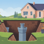 Illustration prix remplacement fosse septique maison terrain