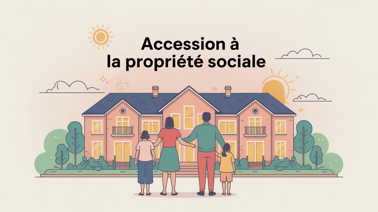 Illustration accès propriété sociale pour ménages modestes