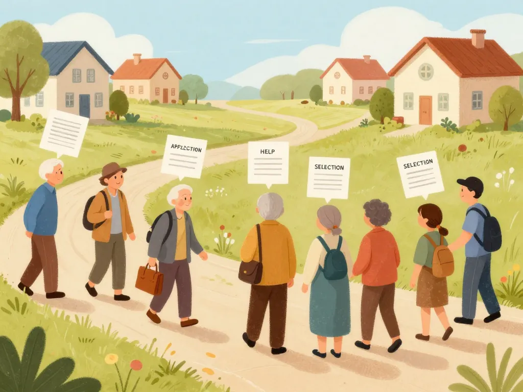 Processus démarches logement social maison plain pied senior à louer