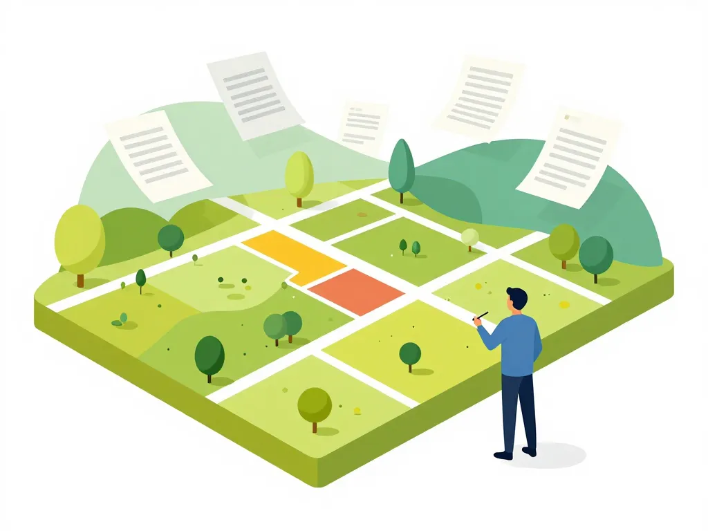 document d arpentage visualisation projet foncier