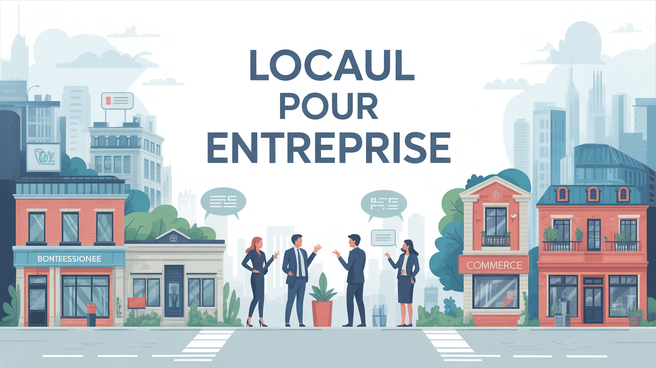illustration local pour entreprise plusieurs types de locaux