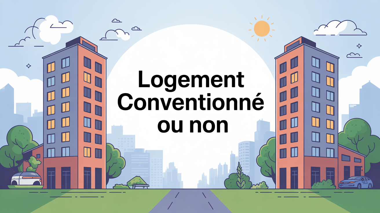 logement conventionné ou non, illustration choix, deux immeubles face à face