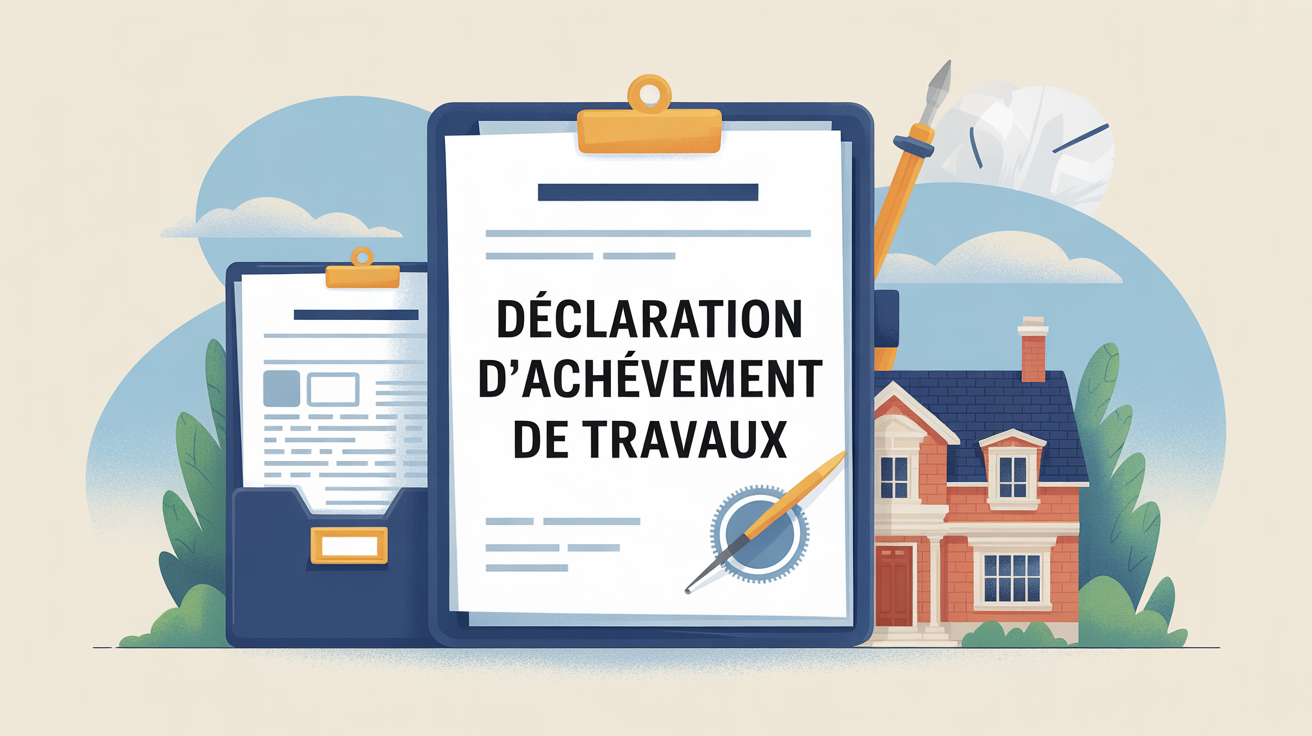 Oubli déclaration achèvement travaux dossier administratif