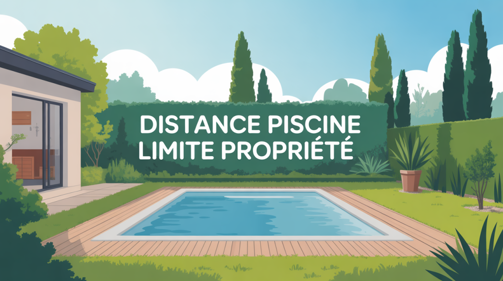 piscine moins de 10m2 distance voisin illustration séparation jardin