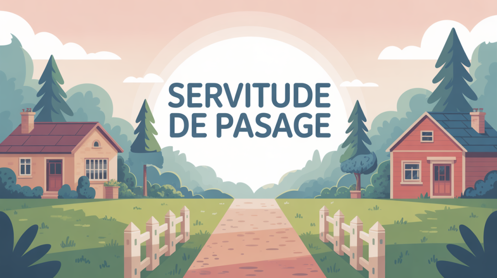Illustration droits travaux sur servitude de passage