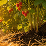 engrais framboisier paillage compost jardin