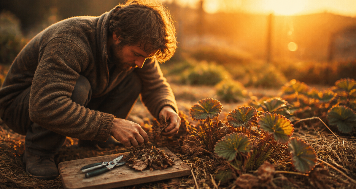 faut il couper les feuilles des fraisiers avant l'hiver jardinier