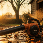 meilleur souffleur thermique sur allée pavée en automne