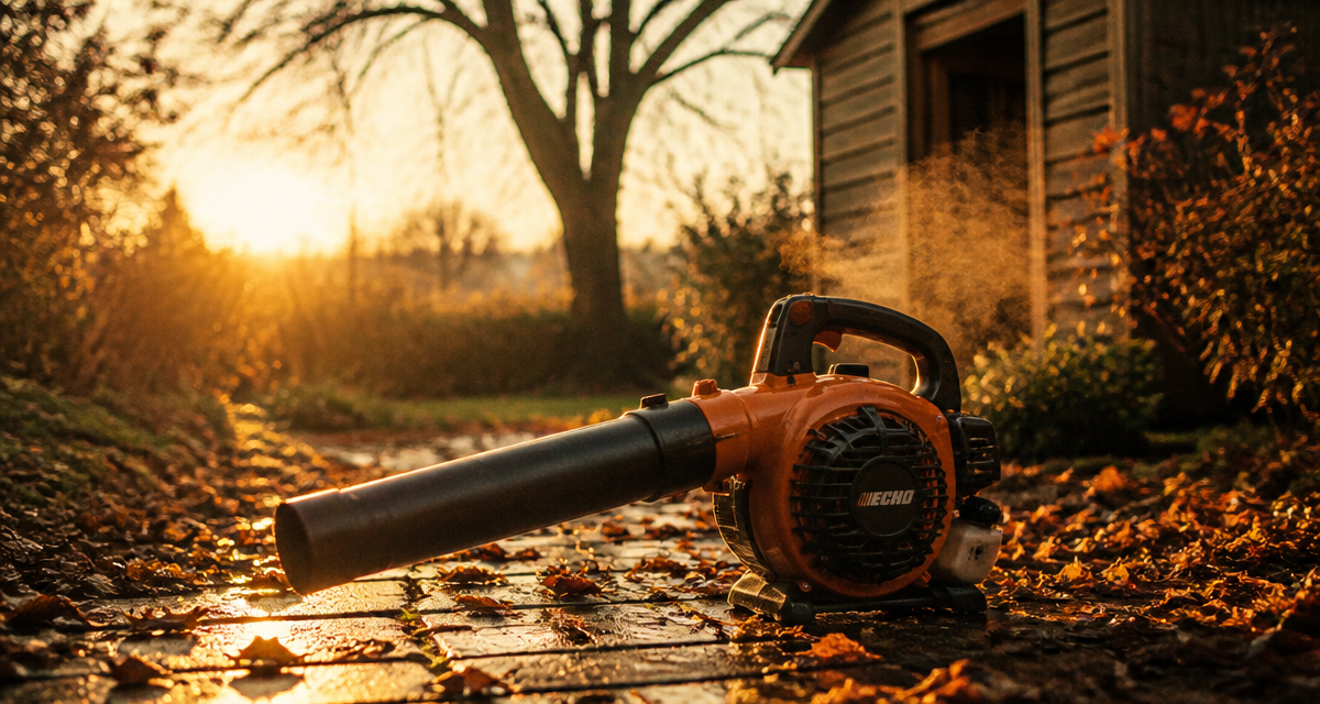 meilleur souffleur thermique sur allée pavée en automne