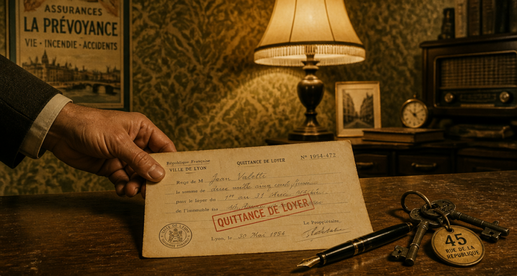 a quoi sert une quittance de loyer image vintage