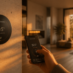 avis thermostat connecté dans salon moderne