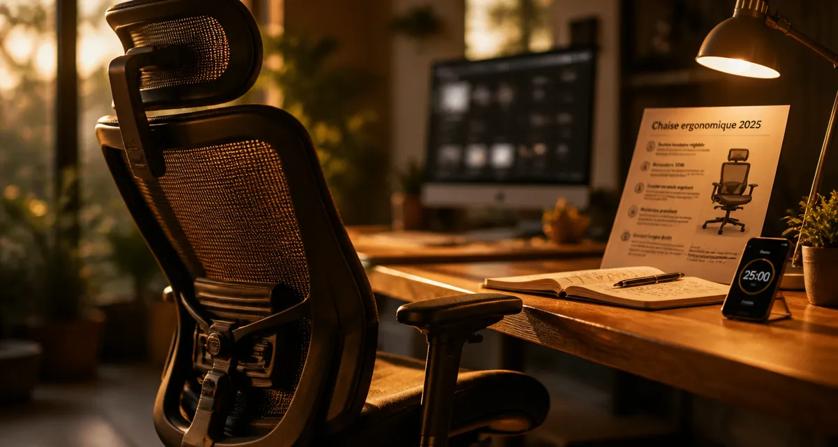 Meilleure chaise ergonomique 2025 : soutien du dos, 126° et réglages