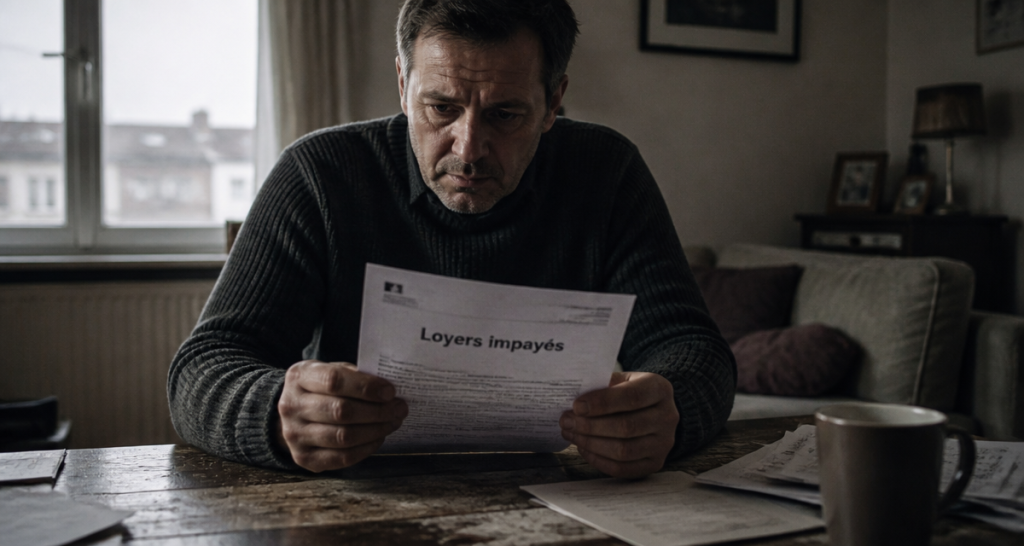 Non paiement des loyers propriétaire consulte courrier