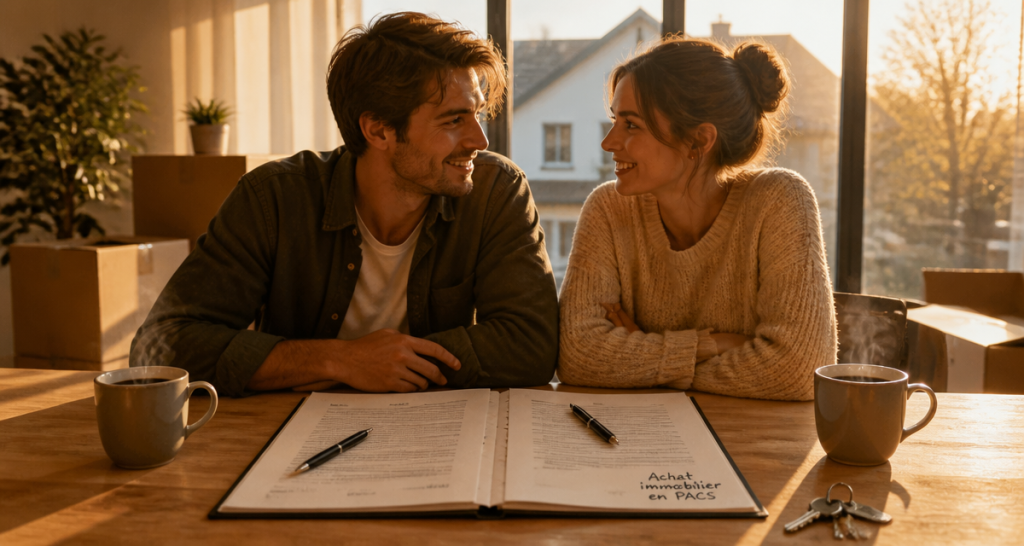 pacs avantage achat immobilier couple clés