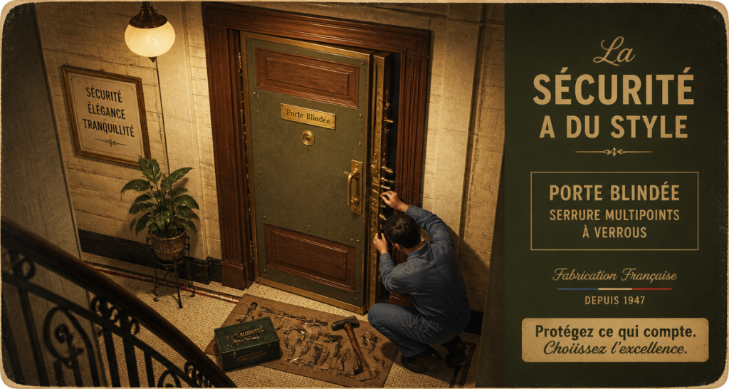 Porte blindée appartement prix dans immeuble parisien années 50
