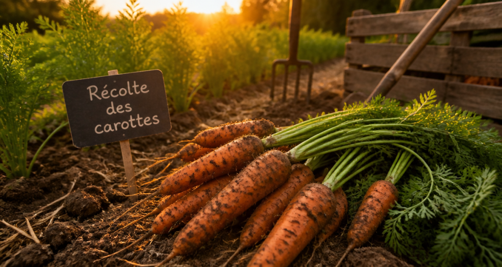 quand recolter les carottes en potager