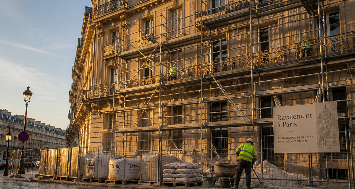 ravalement paris façade immeuble haussmannien