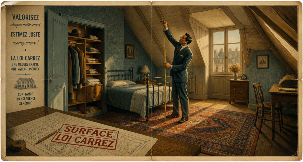 surface chambre loi carrez dans chambre mansardée