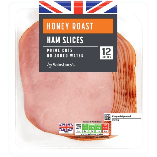 12 Honey Roast Ham Slices (240g)