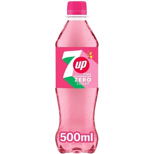 7UP Zero Sugar Pink Lemonade Bottle (500ml)