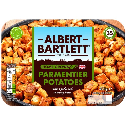 Albert Bartlett Rooster Parmentier Potatoes with Herbs & Garlic Butter (400g)