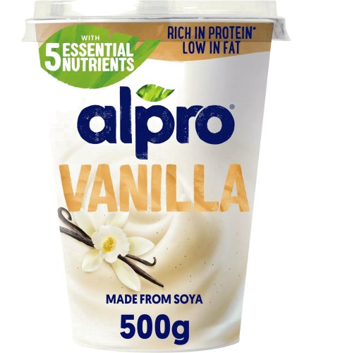 Alpro Vanilla Soya Yoghurt Alternative (500g)