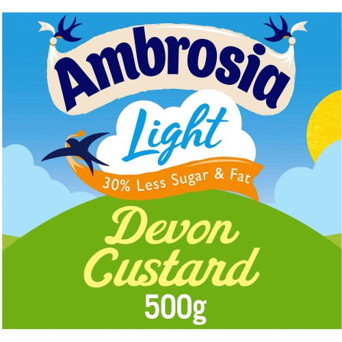 Ambrosia Light 30% Less Sugar & Fat Devon Custard (500g)