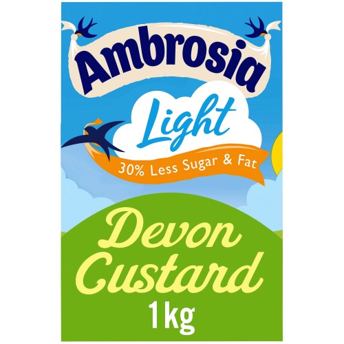 Ambrosia Light Devon Custard Carton 1 Kilograms (1kg)