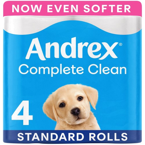 Andrex Classic Clean Toilet Tissue 4 Rolls Pack 4 (4)
