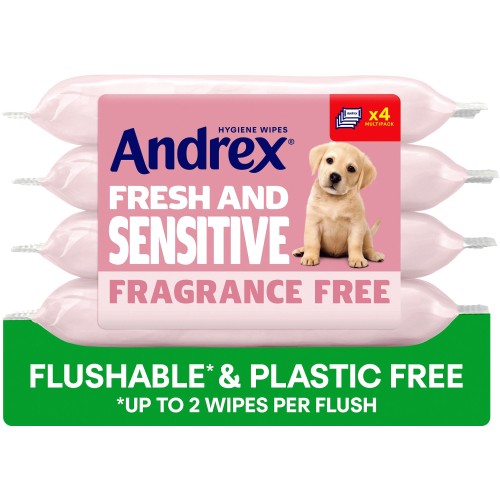 Andrex FRESH Hygiene Wipes Multipack (4x30 sheets)