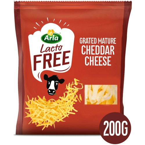 Arla Lactofree Mature Cheddar Grated Cheese (200g)