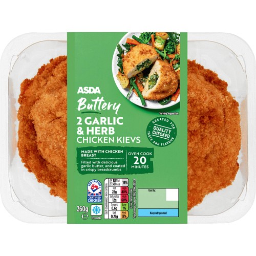 ASDA 2 Garlic & Herb Chicken Kievs