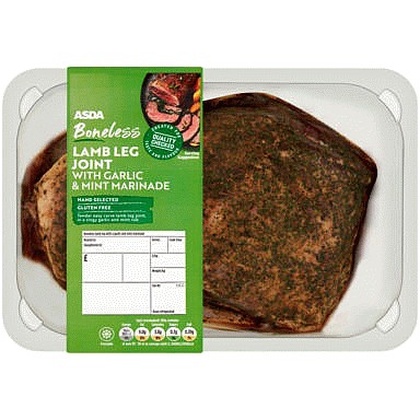 ASDA Boneless Lamb Leg Joint with Garlic & Mint Marinade