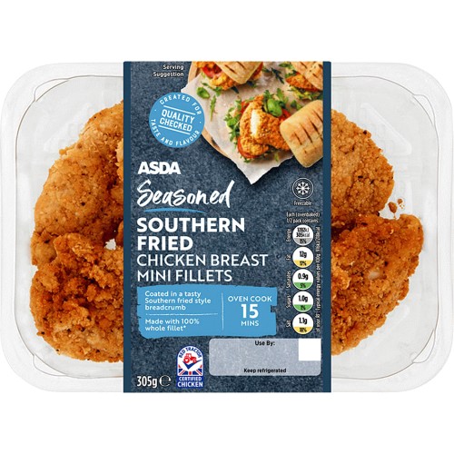 ASDA Southern Fried 100% Chicken Breast Mini Fillets