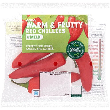 ASDA Warm & Fruity Red Chillies (60g)