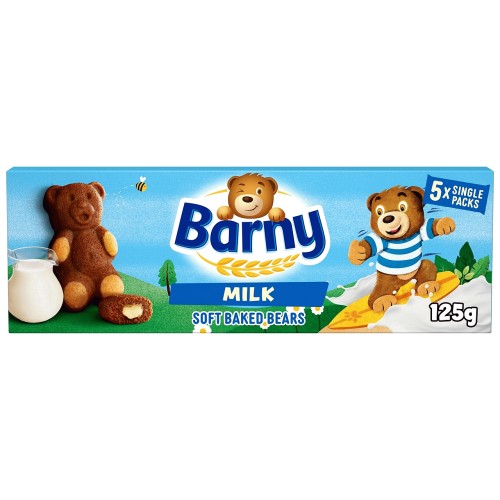 Barny Milk Kids Sponge Bear (5 x 125g)