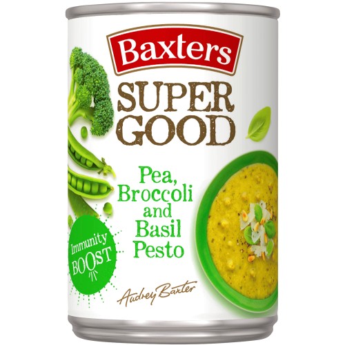 Baxters Super Good Pea Broccoli & Basil Pesto Soup (400g)