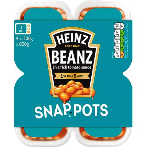 Beanz in a Rich Tomato Sauce Snap Pots (4)
