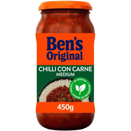 Bens Original Chilli Con Carne Sauce Med (450g)