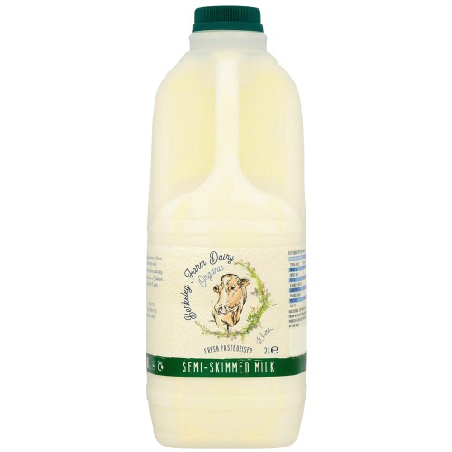 Berkeley Farm Dairy Organic Unhomogenised Semi Skimmed Milk (2 Litre)