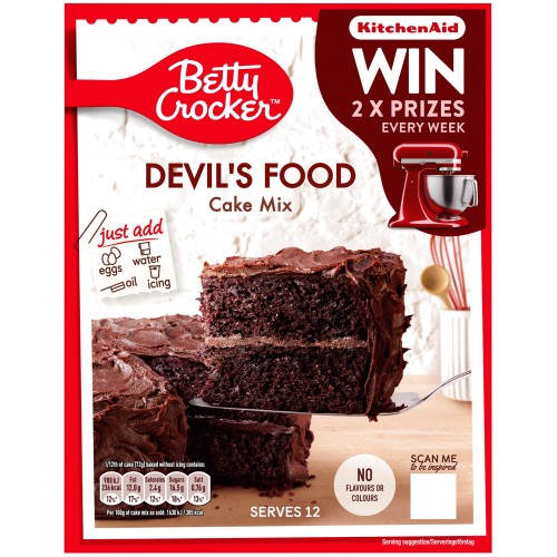Betty Crocker Devil's Food Chocolate Cake Mix (425g)
