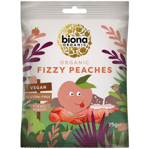 Biona Organic Fizzy Peaches (75g)