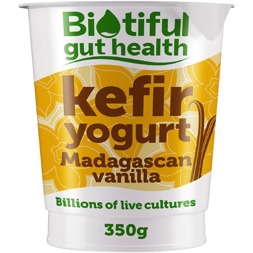 Biotiful Gut Health Kefir Yogurt Madagascan Vanilla (350g)