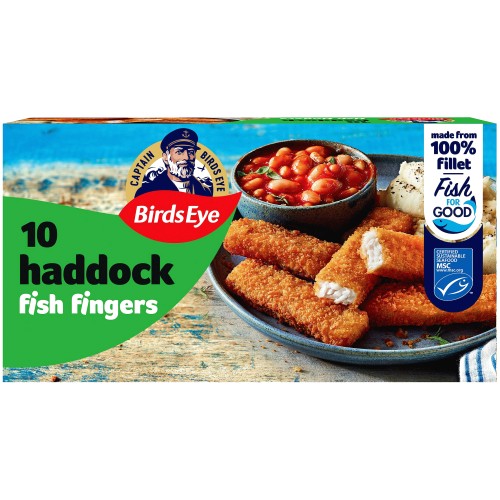 Birds Eye 10 Haddock Fish Fingers (10 x 280g)