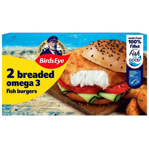 Birds Eye 2 Omega 3 Fish Burgers (227g)