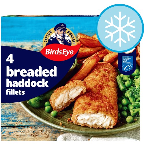 Birds Eye 4 Breaded Haddock Fillets (4 x 400g)