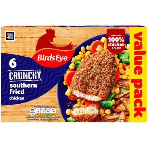 Birds Eye 6 Southern Fried Chicken in Breadcrumbs (540g)