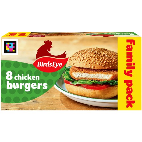 Birds Eye 8 Chicken Burgers (400g)