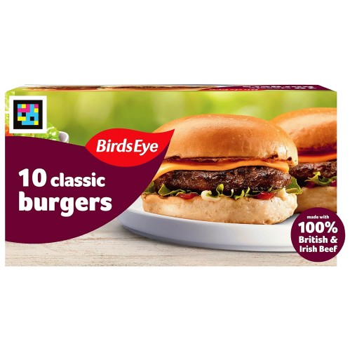 Birds Eye Original Beef Burgers with Onions (10 x 567g)