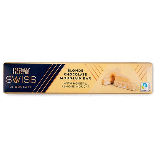 Blonde Chocolate Almonds & Honey Swiss Mountain Bar